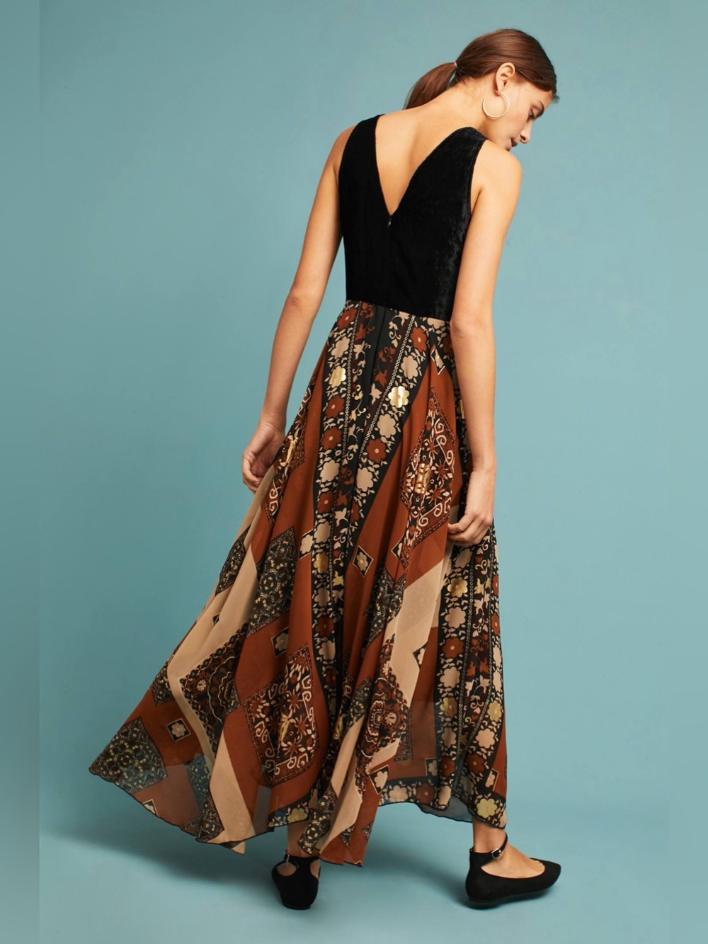 NWT Anthropologie / RAGA | Shenia Embroidered Maxi Dress, XSP - Picture 3 of 8